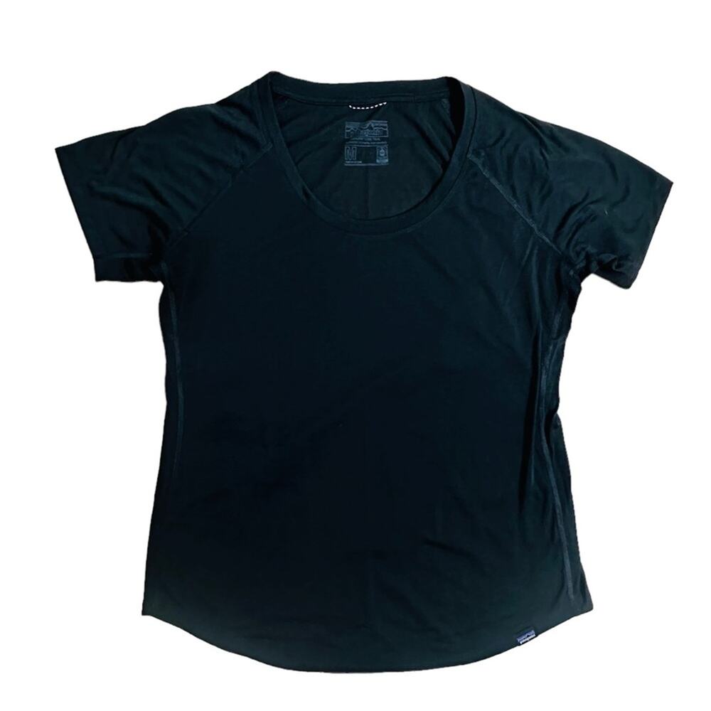 Patagonia Shirt Short Sleeve Black Athletic Hiking Outdoors Casual Gym Medium